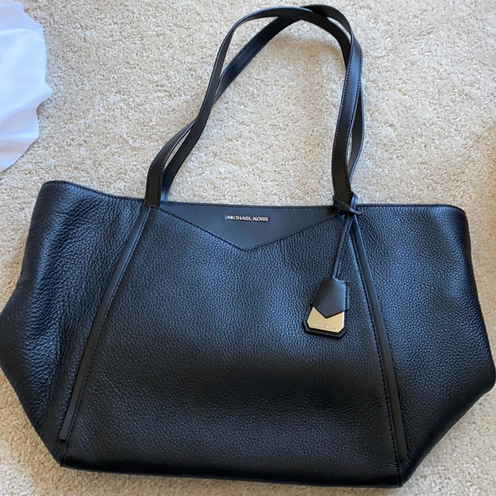 MK Leather Whitney Large Top Zip Tote